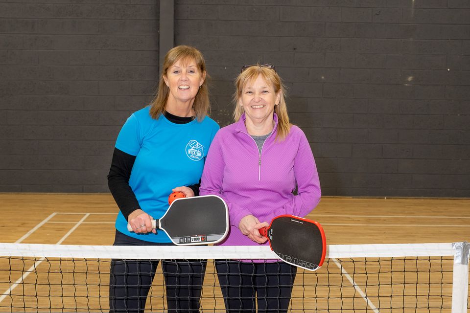 Cindy Hayes and Theresa Cowman of Wicklow Pickleball. Photo: Leigh Anderson